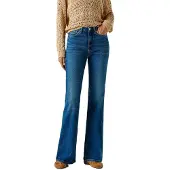 Pepe Jeans para mulher. PL20508054AD Calça Jeans Flare Willa azul (34/30), Casual, Algodão, Denim