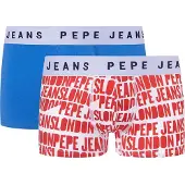 Pepe Jeans Boxers Allover Logo Trunk 2 Unidades