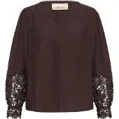 Cream Blusa 'Tina' mocha