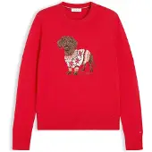 Tommy Hilfiger Pullover areia / castanho / vermelho / branco