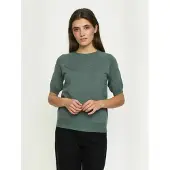 Soft Rebels Top ' SRMarla ' verde mosqueado