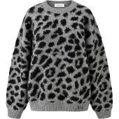 VERSTIQUE Pullover cinzento / preto