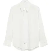 Comma Blusa cinzento / offwhite