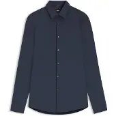 BOSS Camisa clássica 'Hank' navy