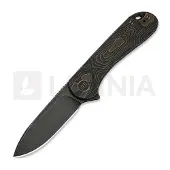 We Knife Navalha Elementum, Bronze Titanium, Black Stonewash