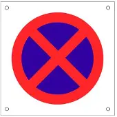 Cofan Sinal Ob12 Prohibido Parar/aparcar 600x600 Mm