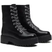 Timberland para mulher. TB0A5SAHW021 Botas de couro Stone Street preta (36 W), Preto, Plano, Cordão, Casual