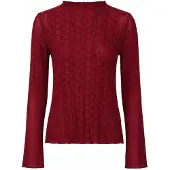OH APRIL Camisa 'Zahara' vermelho cereja