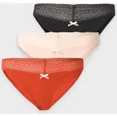 HUGO Cueca rosé / vermelho fogo / preto