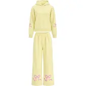 Imily Bela Fato de jogging amarelo claro / rosa claro