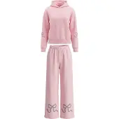 Imily Bela Fato de jogging cinzento / cor-de-rosa