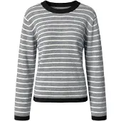 Imily Bela Pullover cinzento escuro / preto / branco