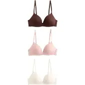 Next Soutien 'Ultimate Comfort' creme / castanho escuro / cor-de-rosa