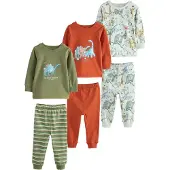 Next Pijama azul claro / menta / kiwi / tangerina