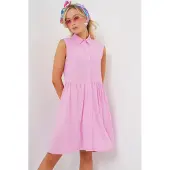 Bigdart Vestido de verão cor-de-rosa