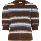 B.young Pullover 'MILOU' azul / castanho / branco