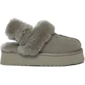 EVER AU Pantufa 'Fantail' acastanhado