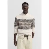 Bugatti Pullover 'Rolli' bege / bege claro / chocolate