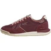 Pepe Jeans para mulher. PLS600090 Sapatilhas Marvin Muse grená (39), Plano, Cordão, Casual, Mesh