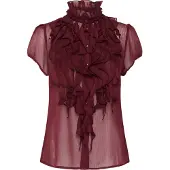 Saint tropez Blusa 'Lilja' bordeaux