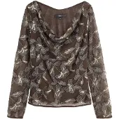 Next Blusa chocolate / ouro