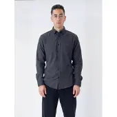 TeeShoppen Camisa ' Flannel ' cinzento escuro