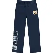 Abercrombie Kids Calças 'BENCHWARMER' navy / laranja claro / branco