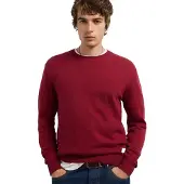 Pepe Jeans para homem. PM7000106 Moletom Andre Crew grená (L), Casual, Algodão
