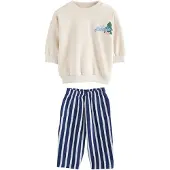Next Conjuntos creme / azul escuro / verde / branco