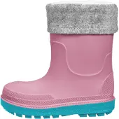 Playshoes Bota de borracha acinzentado / orquídea