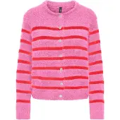 ONLY Casaco de malha 'ONLMAGGIE' rosa / vermelho