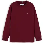 Tommy Hilfiger Camisola 'ESSENTIAL' vermelho escuro