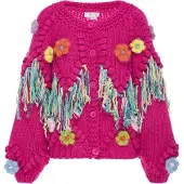 IZIA Casaco de malha mistura de cores / rosa