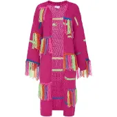 IZIA Casaco de malha mistura de cores / rosa