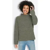 HEINE Pullover verde mosqueado