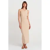 Dilvin Vestido bege