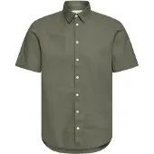 Casual Friday Camisa ' CFAksel ' cáqui / verde escuro