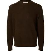 Selected Pullover 'SLHRAI' castanho escuro