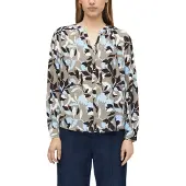 s.Oliver Blusa bege / azul claro / castanho