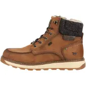Mustang Botas com atacadores 'Elio' conhaque / antracite