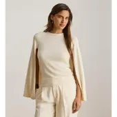 Ralph Lauren para mulher. 200P14057003 Jersey Cape bege (XS), Casual, Modal