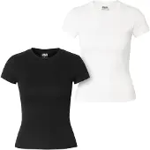 Urban Classics Camisa preto / branco