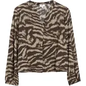 s.Oliver Blusa areia / chocolate