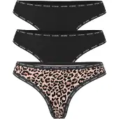 GUESS Tanga nude / preto / branco