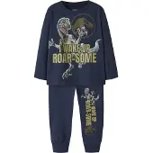 Name it Pijama 'NMMOVAS JURASSIC' azul noturno / cáqui / verde escuro