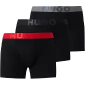 HUGO Boxers 'VELVE' cinzento / vermelho / preto