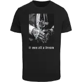 Mister tee Camisa 'It Was All A Dream' cinzento / preto / branco