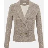 Anna field Blazer castanho / preto / branco
