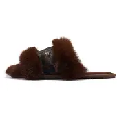 Australia Luxe Collective Pantufa ' MUCHAS LUXE ' castanho