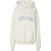 Karo Kauer Sweatshirt 'KKLBL' azul noturno / cinzento claro / offwhite